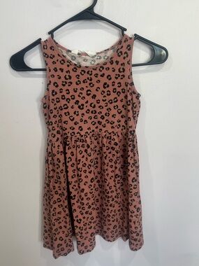 H&M Mauve Pink Leopard Sleeveless Dress
